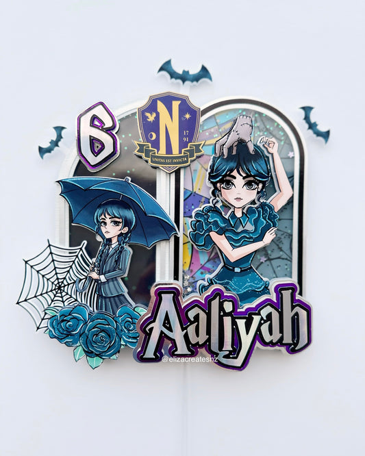 Wednesday Inspired Cake Topper