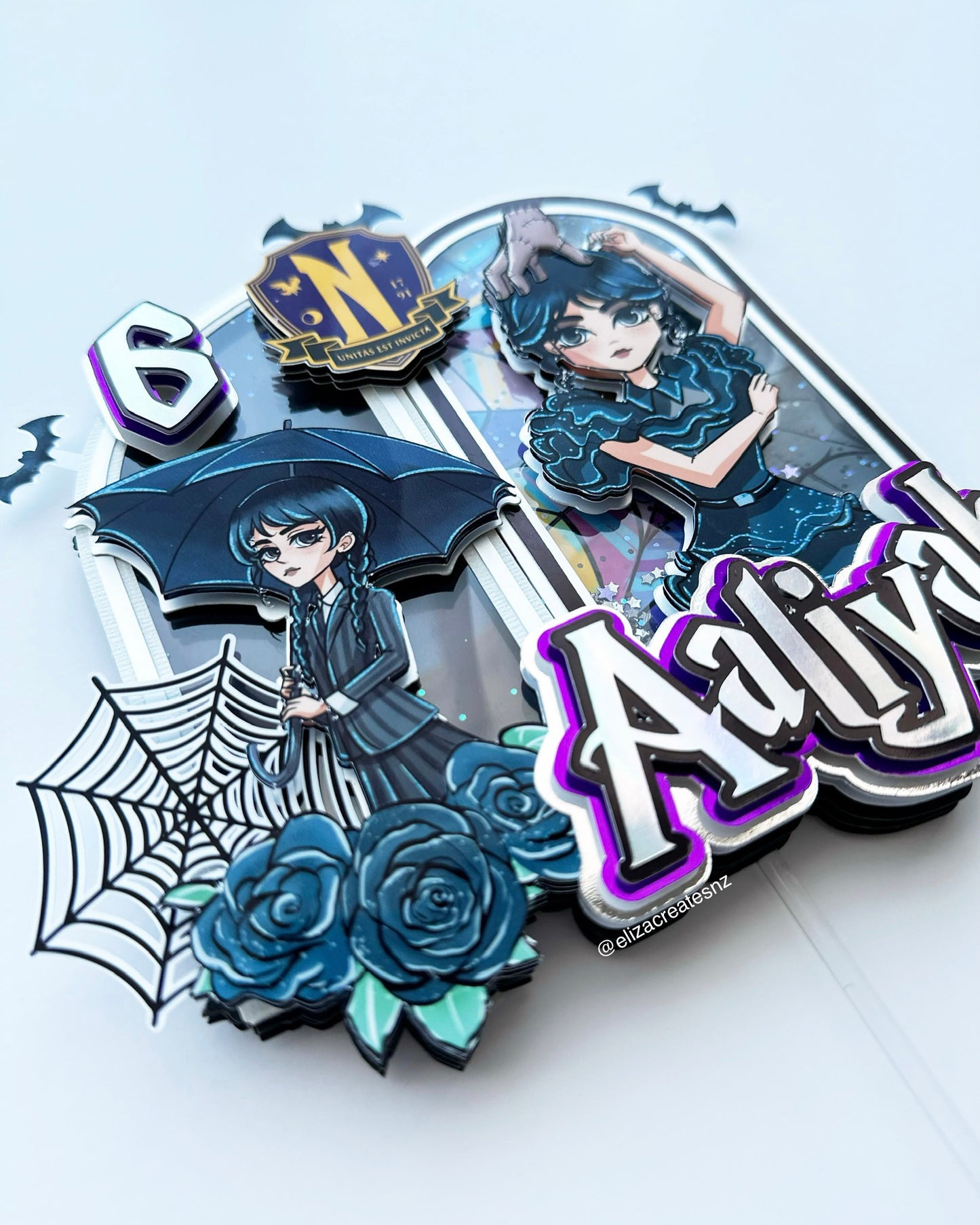 Wednesday Inspired Cake Topper