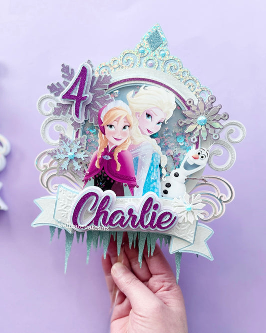 Frozen 1 Shaker Cake Topper