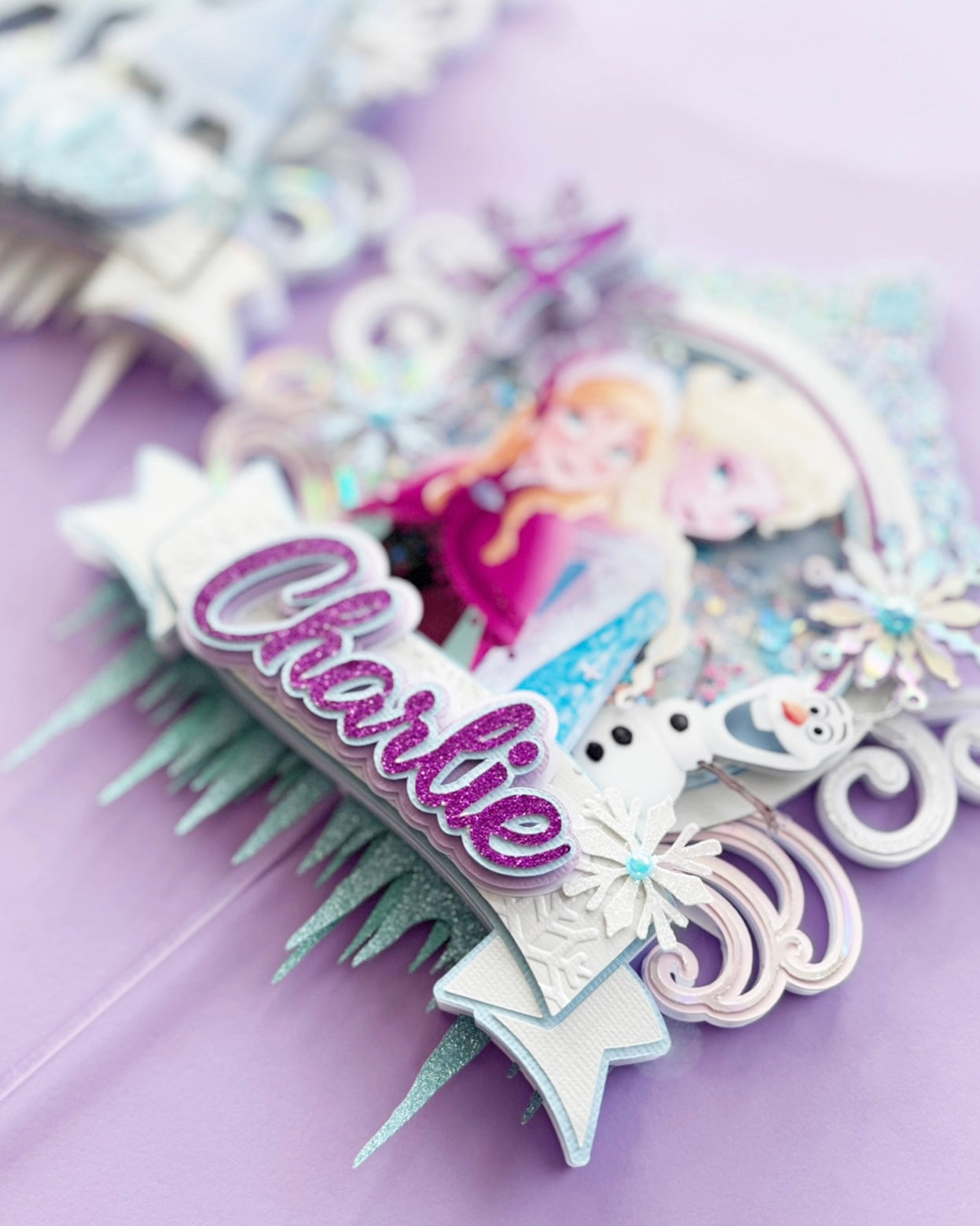 Frozen 1 Shaker Cake Topper