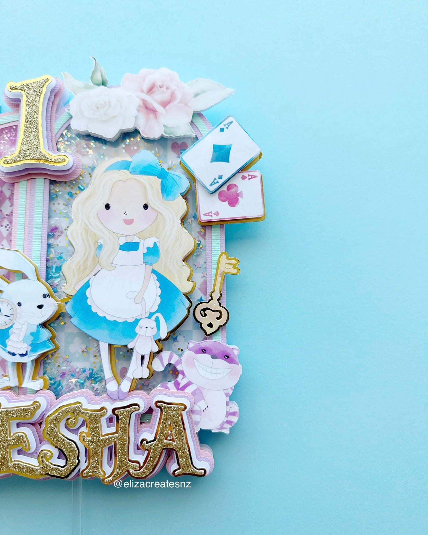 Alice Shaker Cake Topper