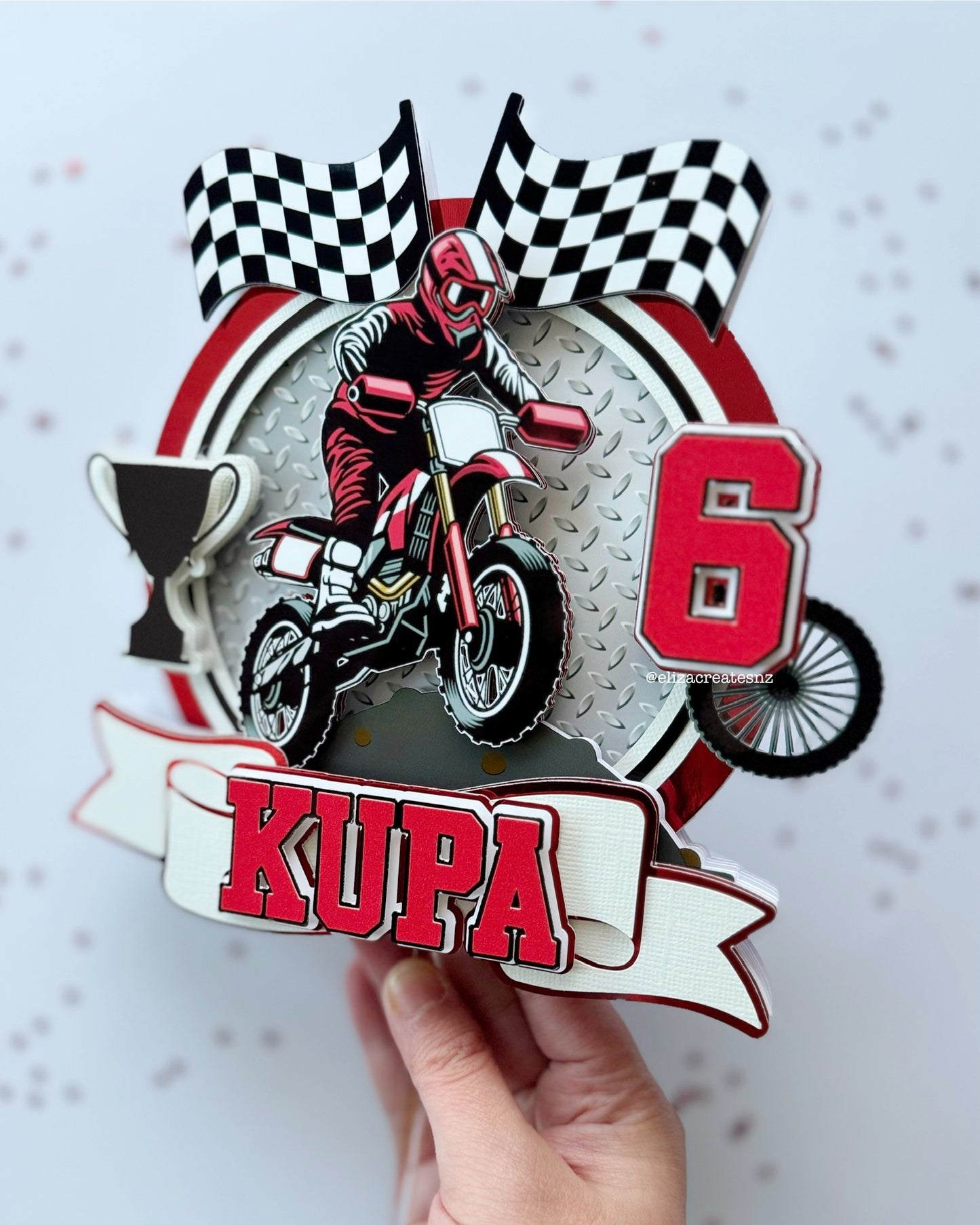 Motorbike Cake Topper